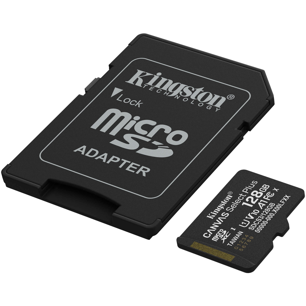 carte mémoire 128GB MicroSD Kingston Canvas Select Plus + SD adapter (SDCS3/128GB) - photo 2