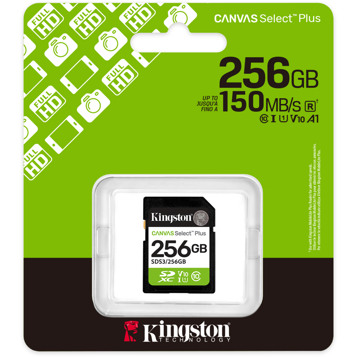 carte mémoire 256GB SD Kingston Canvas Select Plus (SDS3/256GB) - photo 3