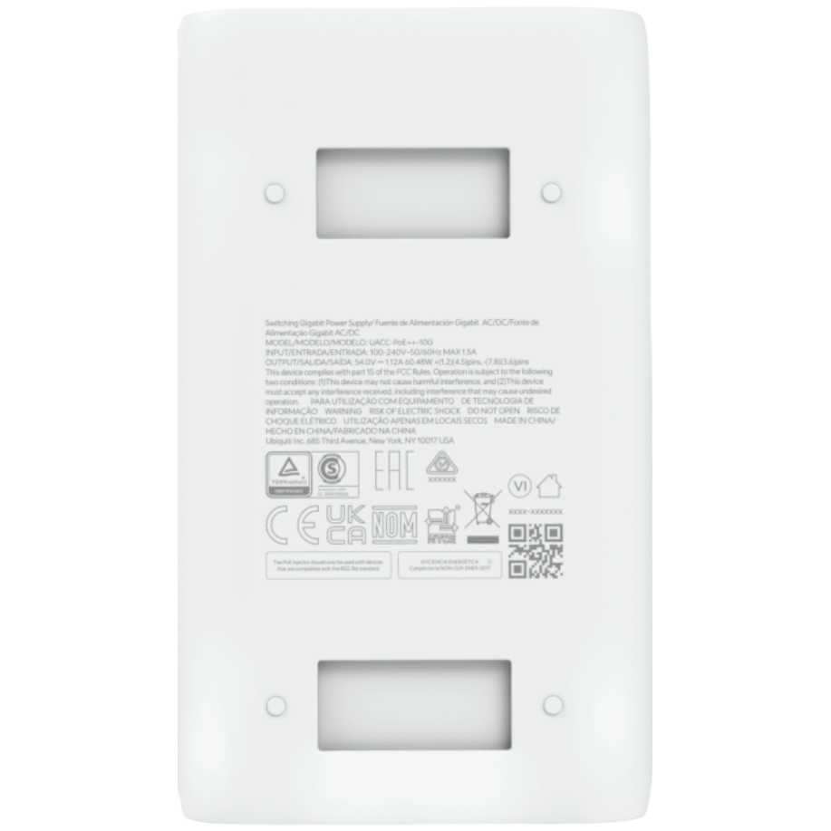 injecteur PoE Ubiquiti PoE-54-60W-10G - UACC-PoE++-10G - photo 3