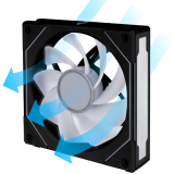 Ventilateur pour boîtier Lian Li UNI Fan SL Infinity Wireless 120 Reverse Blade Black (G99.12RSLIN1W1B.R0)