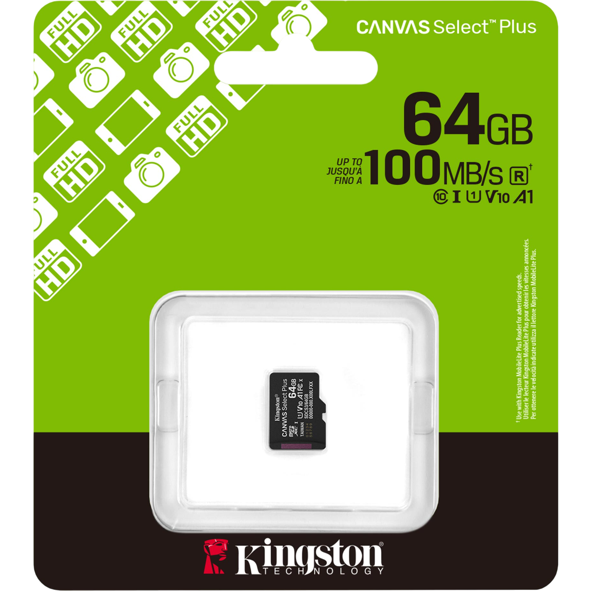 carte mémoire 64GB MicroSD Kingston Canvas Select Plus (SDCS3/64GBSP) - photo 3