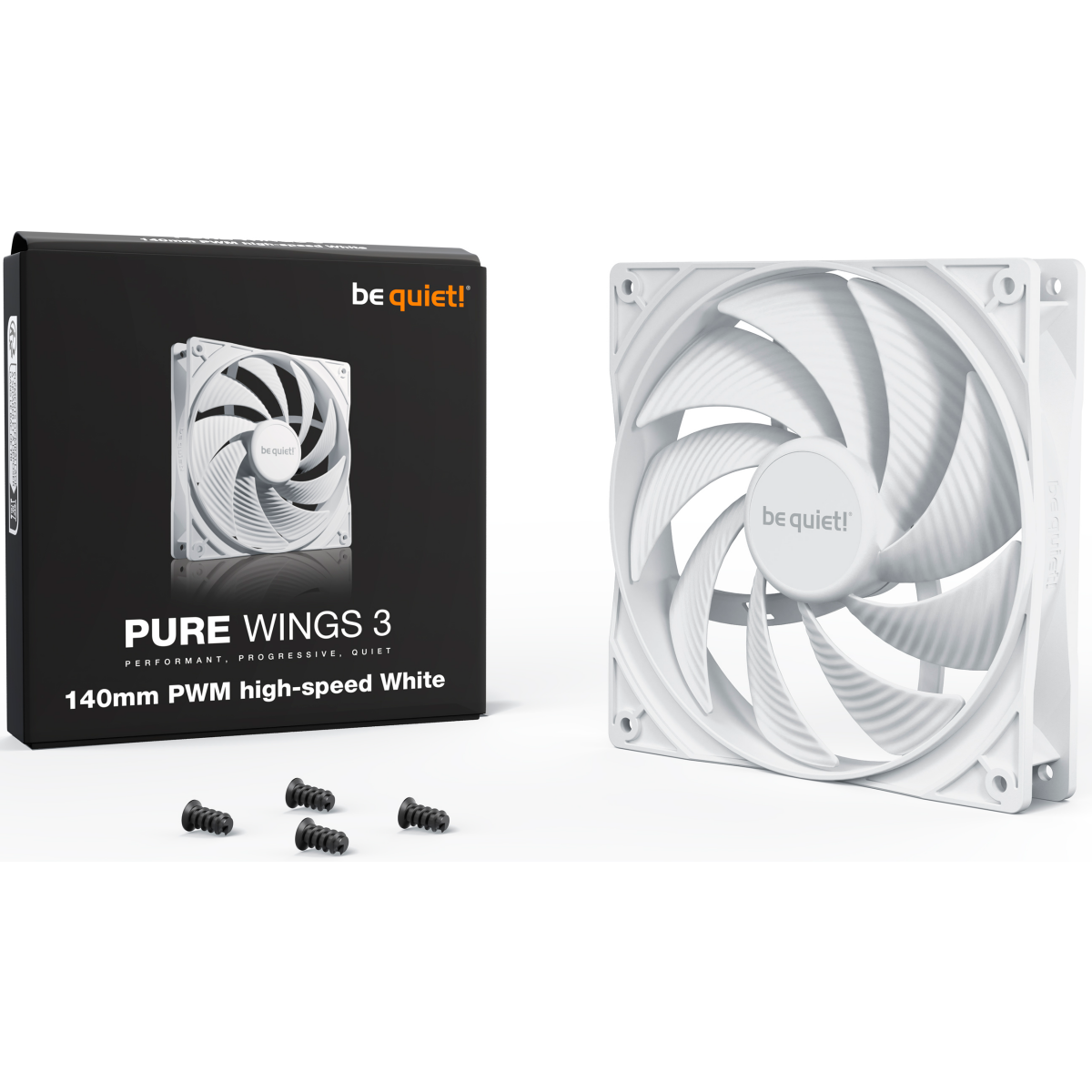 Ventilateur pour boîtier Be Quiet Pure Wings 3 140mm PWM High Speed White - BL113 - photo 3