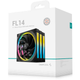 Ventilateur pour boîtier DeepCool FL14 (3 pcs) (R-FL14-BKAPN3-G)