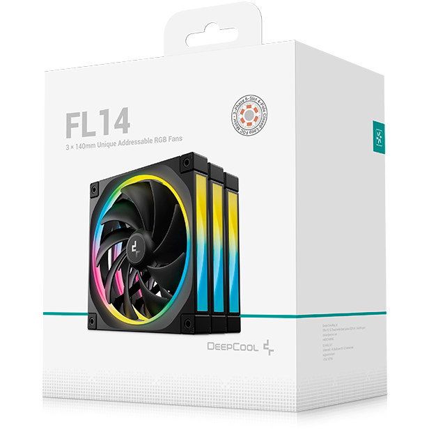 Ventilateur pour boîtier DeepCool FL14 (3 pcs) - R-FL14-BKAPN3-G - photo 7