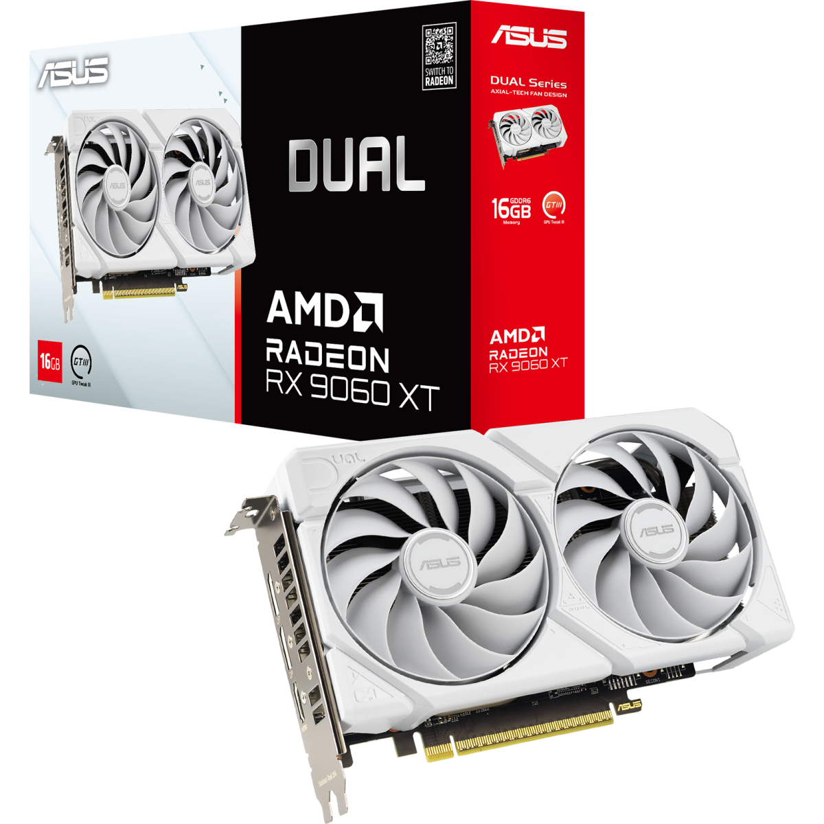 carte graphique AMD Radeon RX 9060 XT ASUS 16GB (DUAL-RX9060XT-16G-WHITE) - photo 12