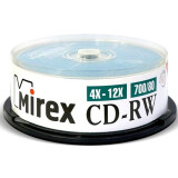 CD-RW Mirex 700Mb 12x Cake Box (25pcs) (202349)