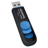 USB zibatmiņa ADATA  UV128 32Gb Black/Blue (AUV128-32G-RBE)