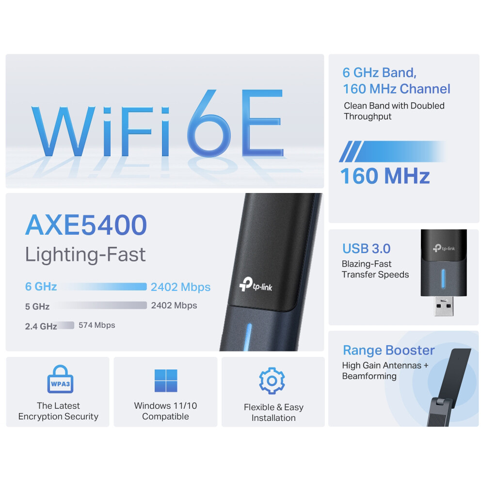 adaptateur Wi-Fi TP-Link Archer TXE70UH - ARCHER TXE70UH - photo 4