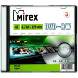 Disks DVD-RW Mirex 4.7Gb 4x Slim Case (1pc) (202547)