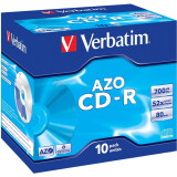 Disks CD-R Verbatim 700Mb 52x DataLife+ Jewel Case (10pcs) (43327)