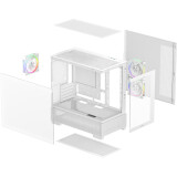 boîtier DeepCool CG380 3F White (R-CG380-WHAGM3-G)