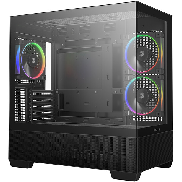 Boîtier DeepCool CG380 3F Black - R-CG380-BKAGM3-G