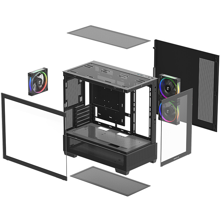 Boîtier DeepCool CG380 3F Black - R-CG380-BKAGM3-G - photo 9
