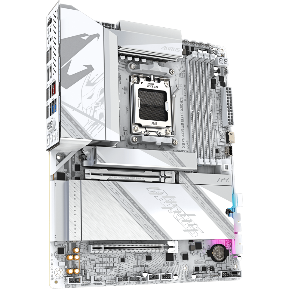 Carte mère Gigabyte X870 AORUS ELITE X3D ICE - X870 AORUS ELITE X3D ICE/X870 A ELITE X ICE - photo 2