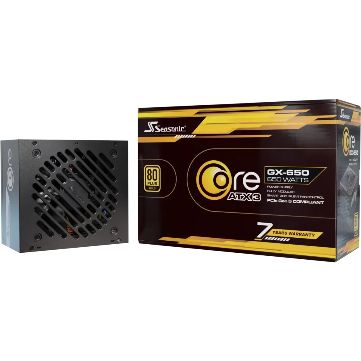 bloc dalimentation 650W Seasonic Core GX-650 ATX 3.1 Black - SRP-CGX651-A5A32SF - photo 10