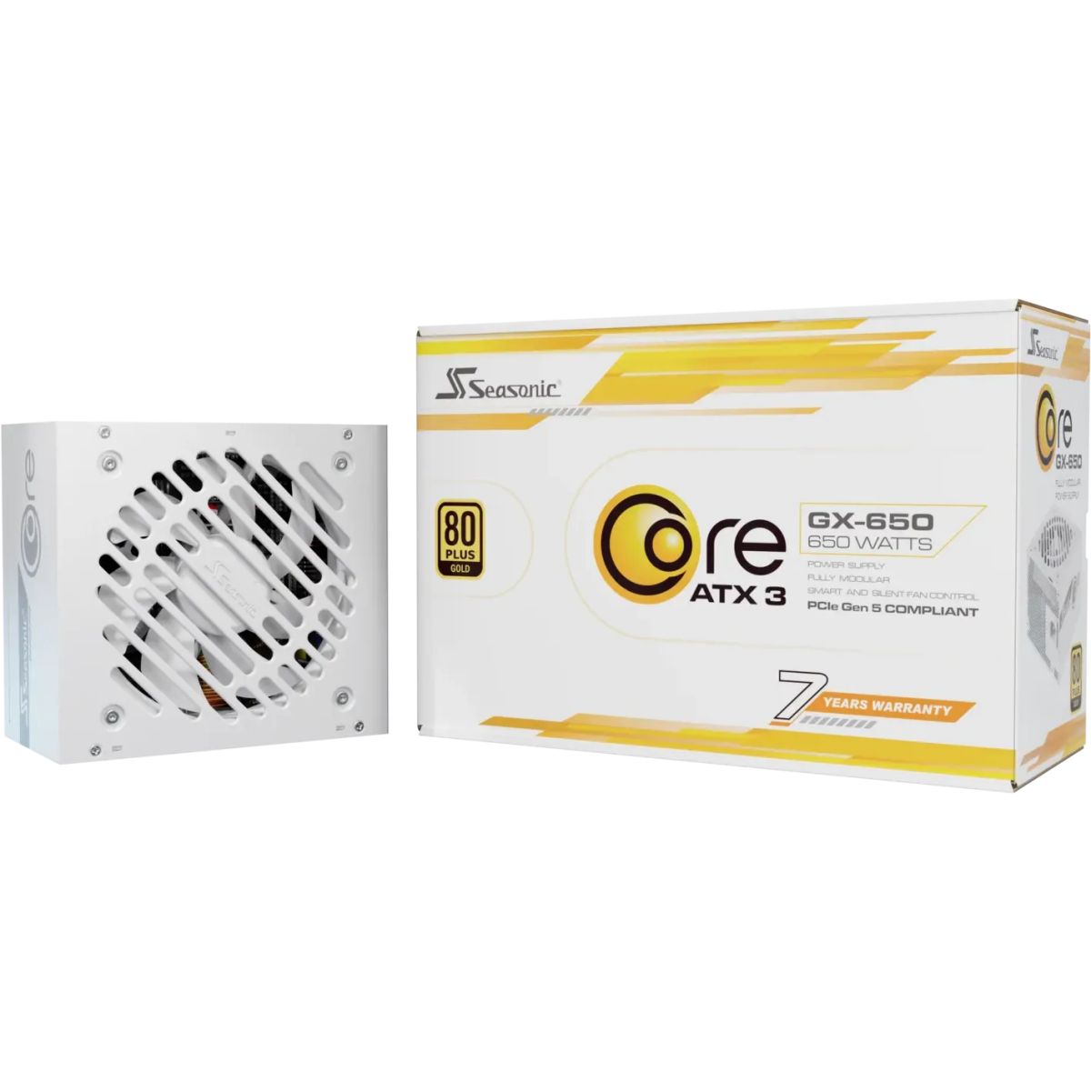 alimentation électrique 650W Seasonic Core GX-650 ATX 3.1 White - SRP-CGX651-A5A32SF-W - photo 10