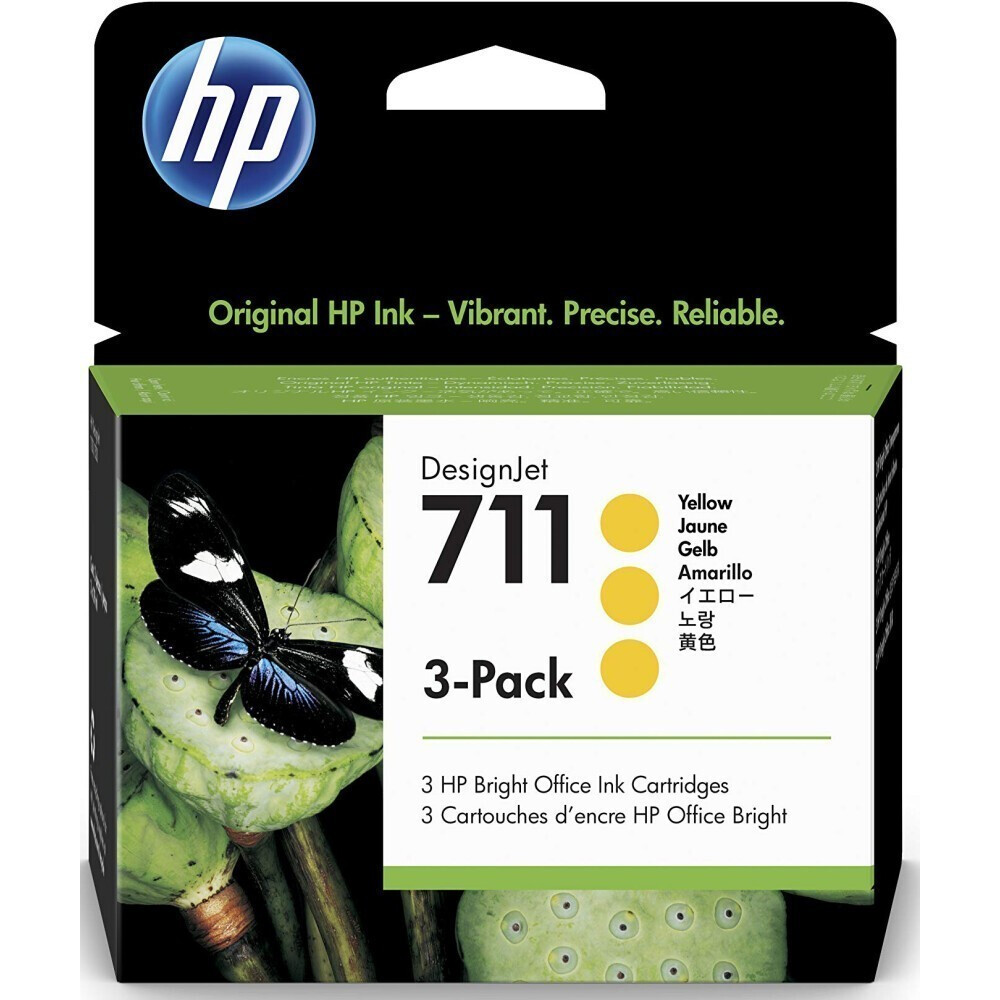 Cartouche dencre HP CZ136A (№711) Yellow