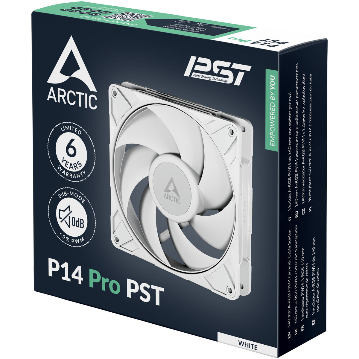 Ventilateur pour boîtier Arctic P14 Pro PST White - ACFAN00317A - photo 6