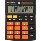 Calculatrice BRAUBERG Ultra Color Black/Orange (250499)