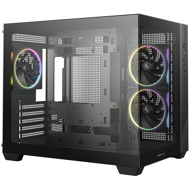 Boîtier DeepCool CG330 3F Black - R-CG330-BKNGM3-G - photo 2