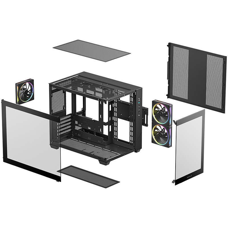Boîtier DeepCool CG330 3F Black - R-CG330-BKNGM3-G - photo 10