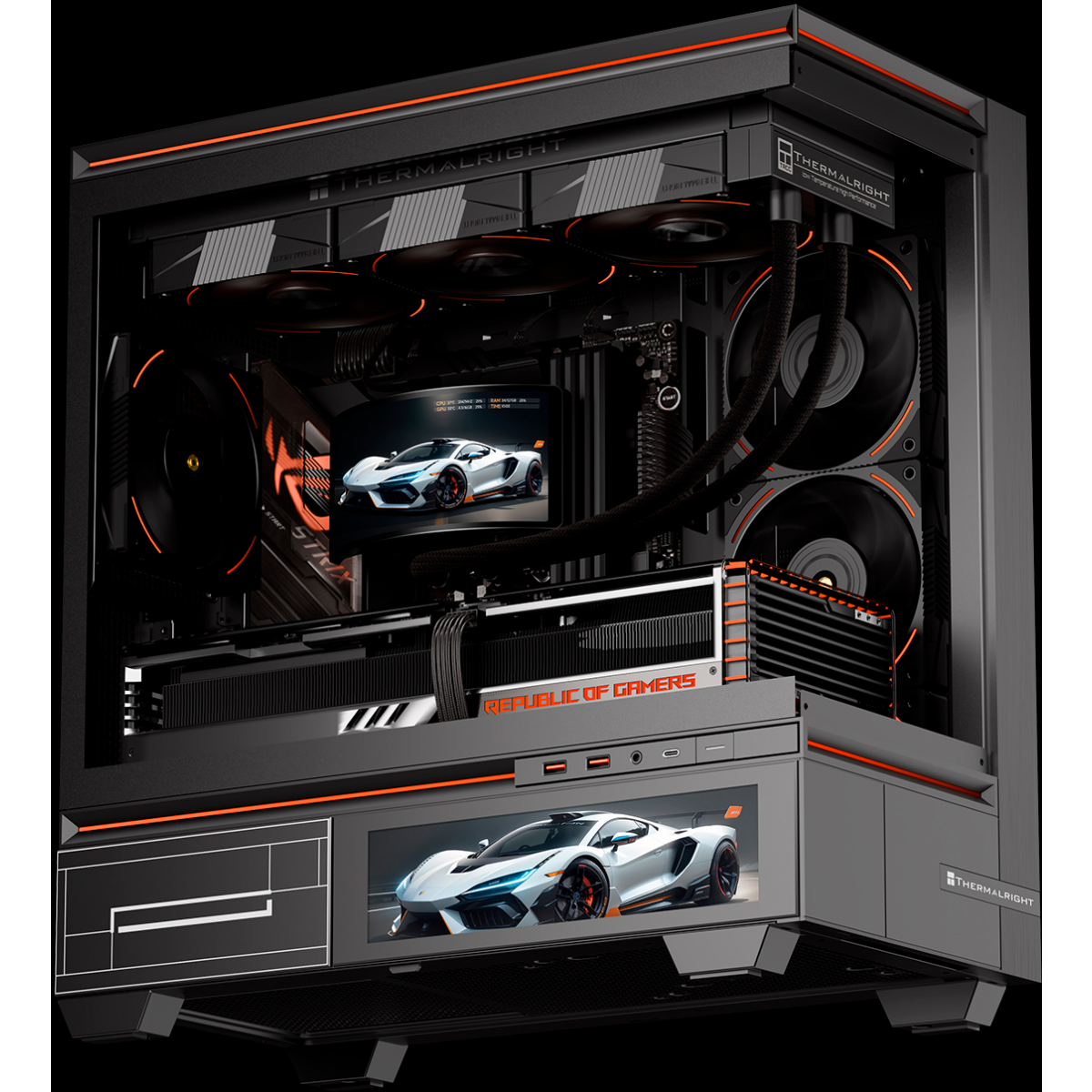 Système de refroidissement liquide Thermalright Rainbow Vision 360 Turbo ARGB Black - R-VISION-360-TRB-BL-ARGB - photo 5