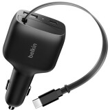 Chargeur de voiture pour ordinateur Belkin Retractable Car Charger 75W (CCC001hqBK)