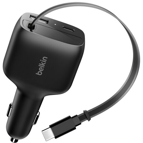 Chargeur de voiture pour ordinateur Belkin Retractable Car Charger 75W - CCC001hqBK - photo 4