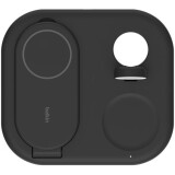 Chargeur sans fil Belkin 3-in-1 Magnetic Foldable Wireless Charger with Qi2 15W Black (WIZ029vfBK)