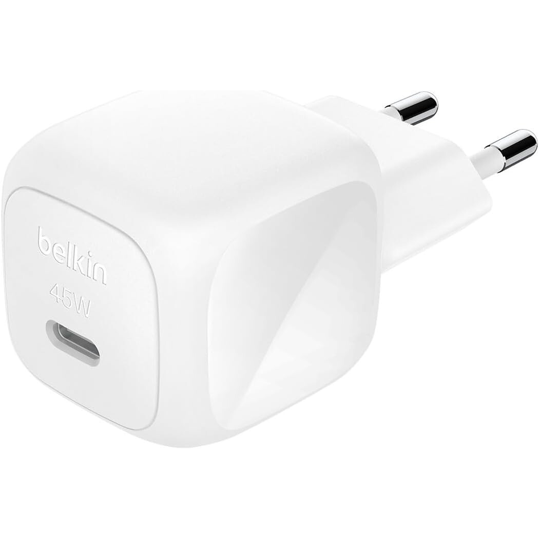 Chargeur secteur pour réseau Belkin Compact USB-C Wall Charger 45W + USB-C Cable White - WCA013kq1MWH-B6 - photo 3
