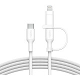 Câble USB Type-C - USB Type-C/Lightning, 1.5m, Belkin CAC003hq1.5MWH