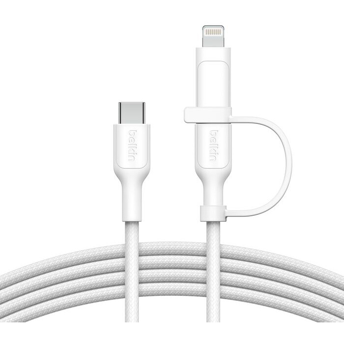Câble USB Type-C - USB Type-C/Lightning, 1.5m, Belkin CAC003hq1.5MWH