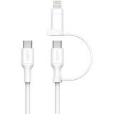 Câble USB Type-C - USB Type-C/Lightning, 1.5m, Belkin CAC003hq1.5MWH