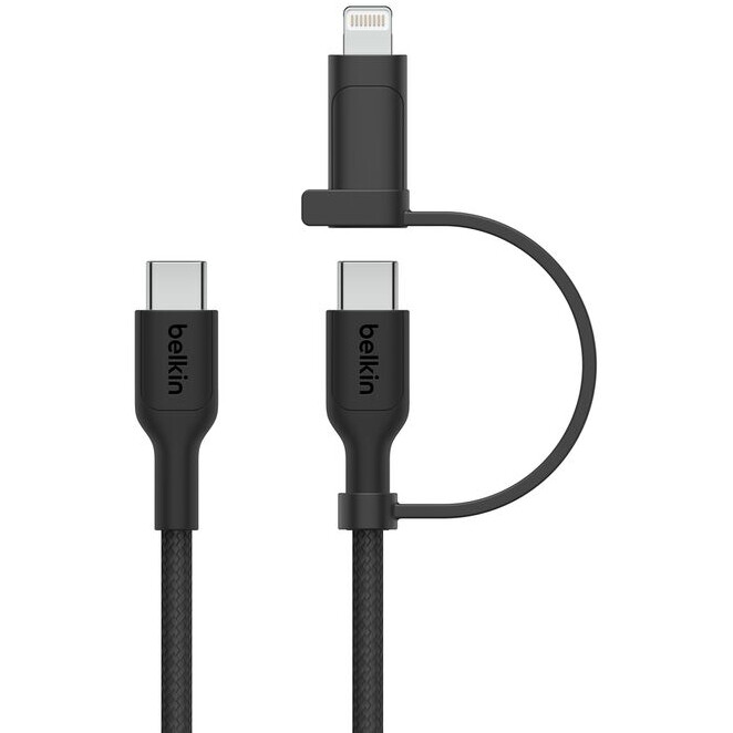 Câble USB Type-C - USB Type-C/Lightning, 1.5m, Belkin CAC003hq1.5MBK - photo 2