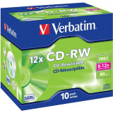 Disks CD-RW Verbatim 700Mb 12x DataLife+ (10pcs) (43148)