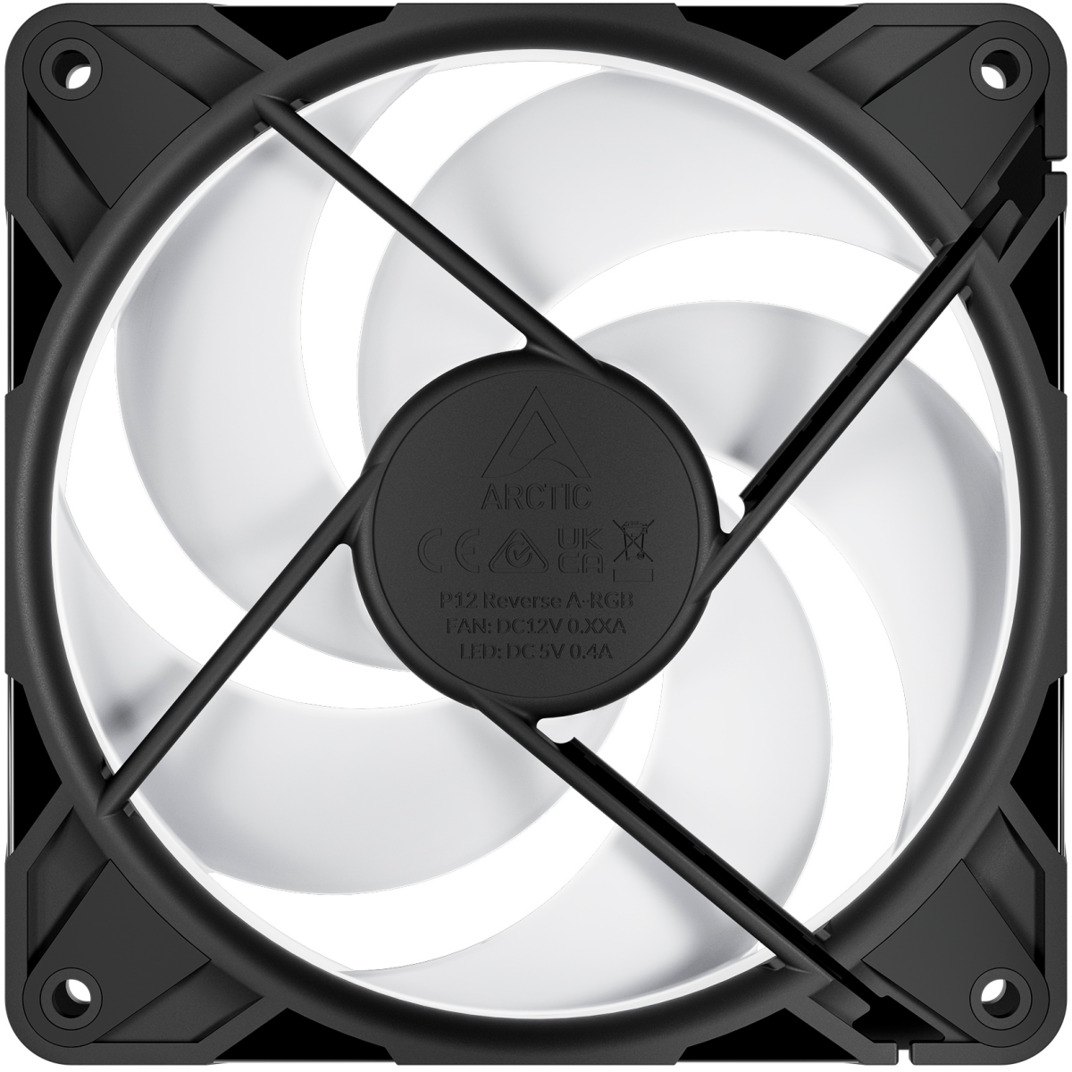 ventilateur pour boîtier Arctic P12 Pro Reverse A-RGB Black - ACFAN00322A - photo 6