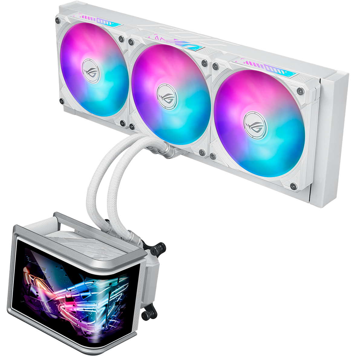 Système de refroidissement liquide ASUS ROG RYUO IV SLC 360 ARGB White - 90RC0152-B0EAY0