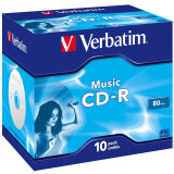 Disks CD-R Verbatim 700Mb 52x Music Jewel Case (10pcs) (43365)