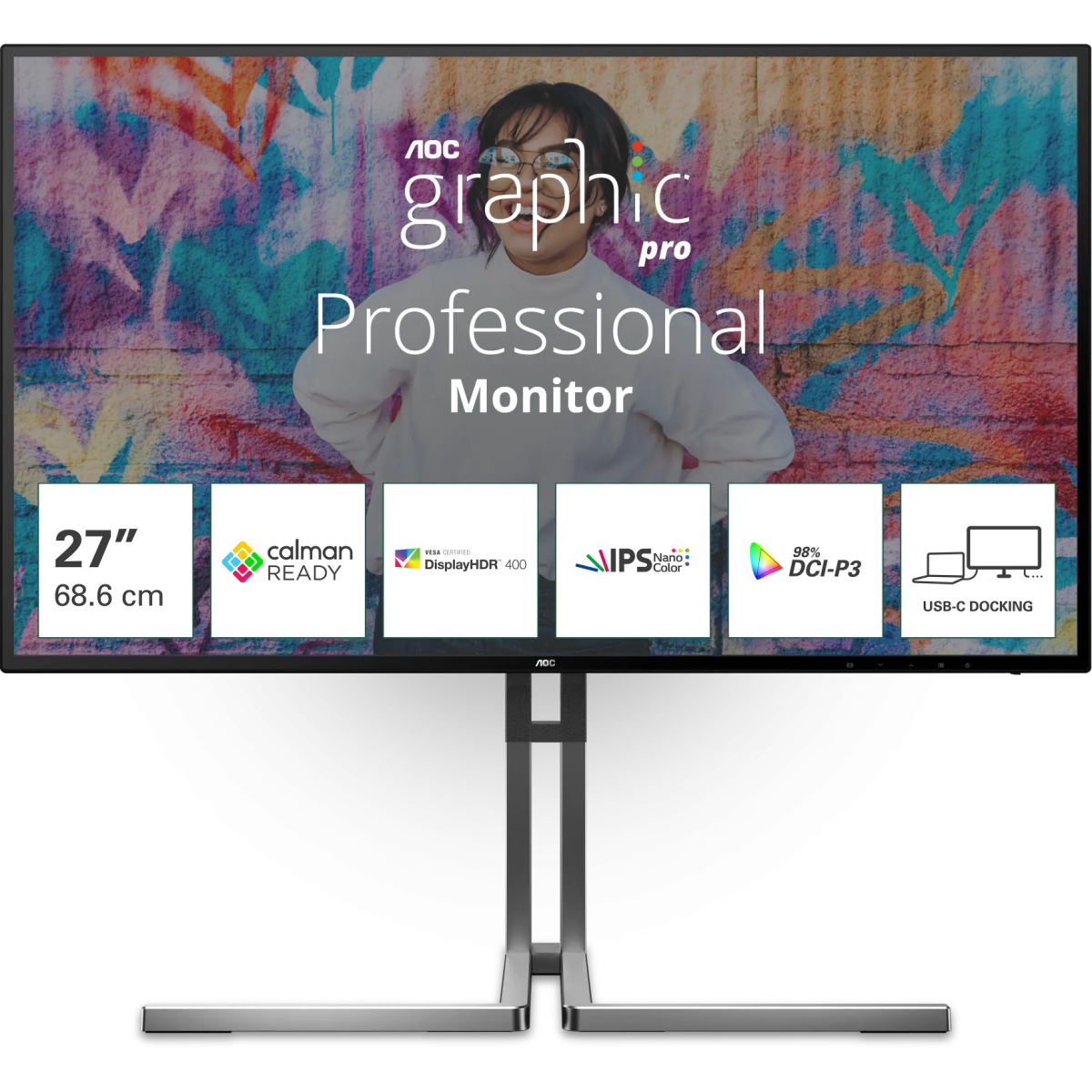 Écran AOC 27" U27U3CV Graphic Pro