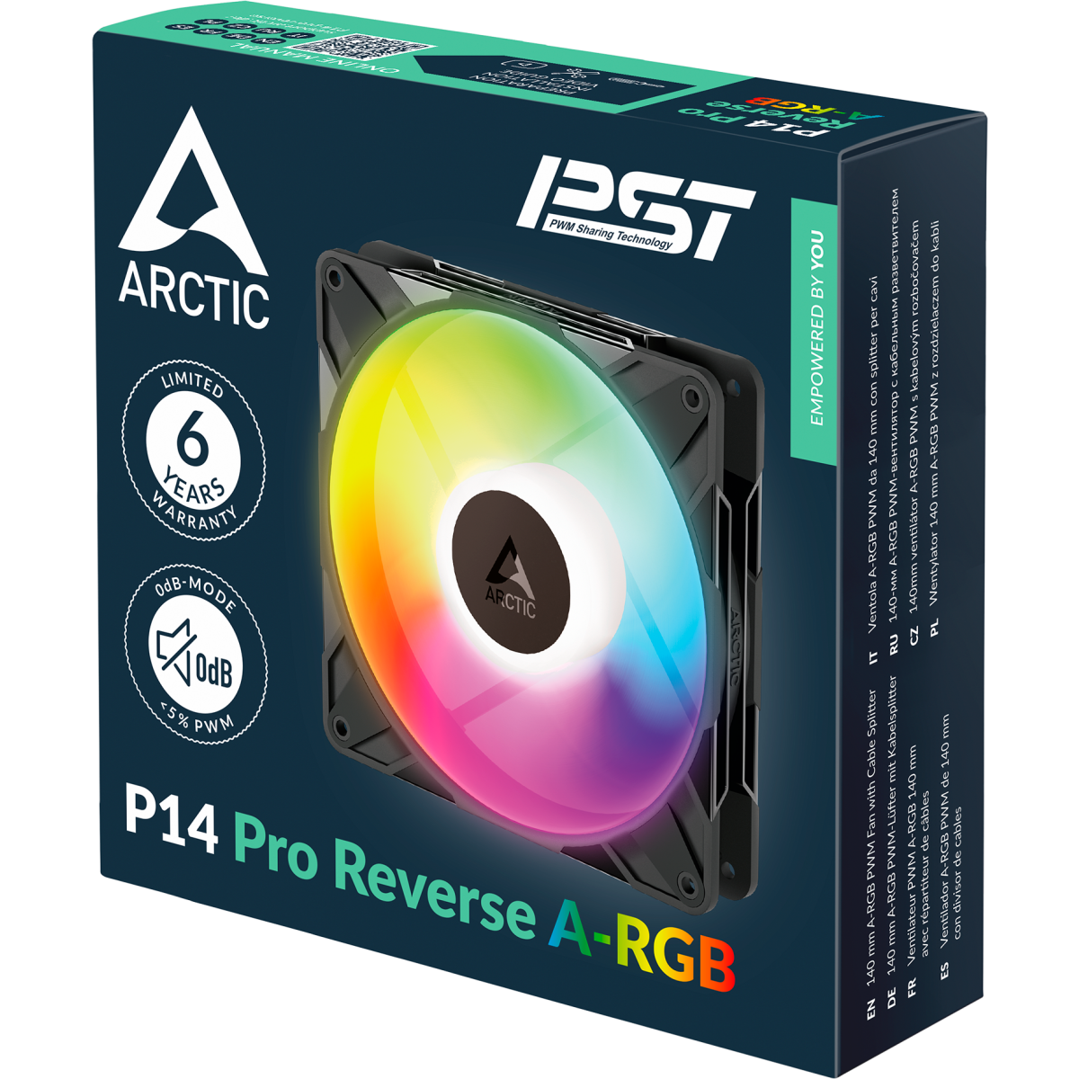 Ventilateur pour boîtier Arctic P14 Pro Reverse A-RGB Black - ACFAN00323A - photo 6
