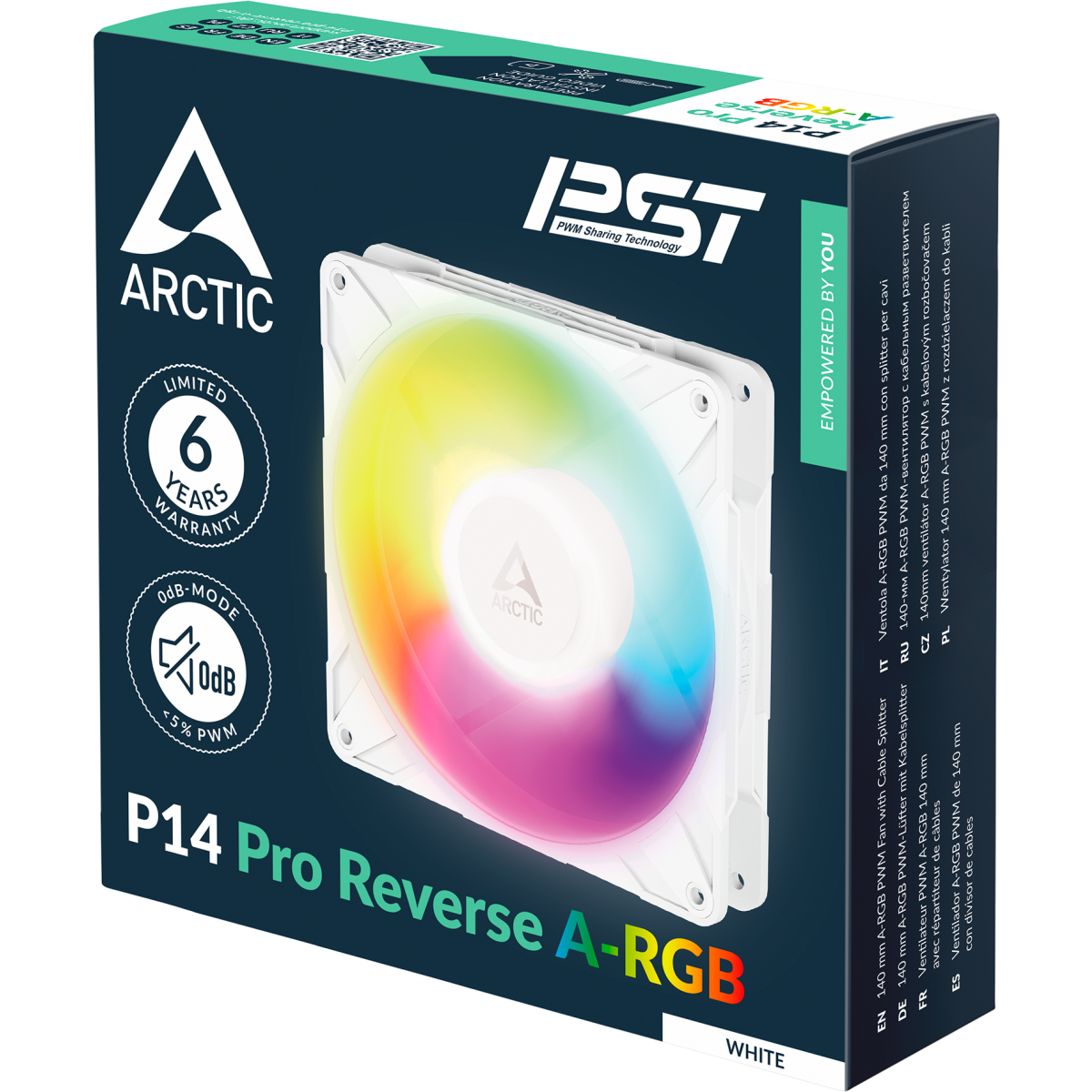 Ventilateur pour boîtier Arctic P14 Pro Reverse A-RGB White - ACFAN00324A - photo 6