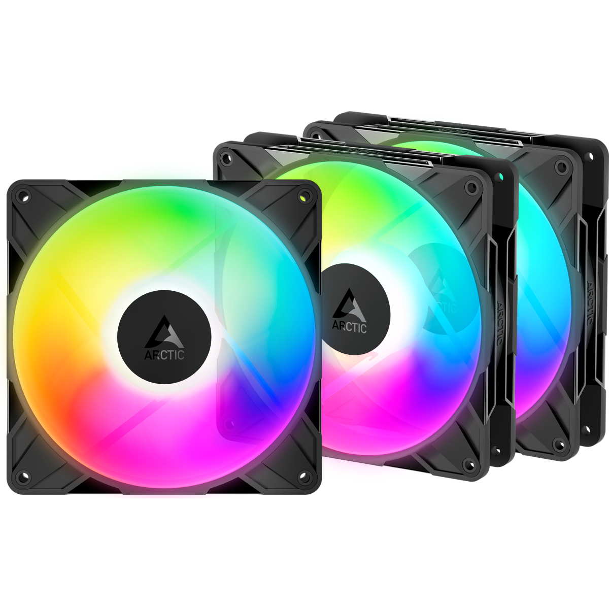 Ventilateur pour boîtier Arctic P14 Pro Reverse A-RGB Black (3 pcs) - ACFAN00327A
