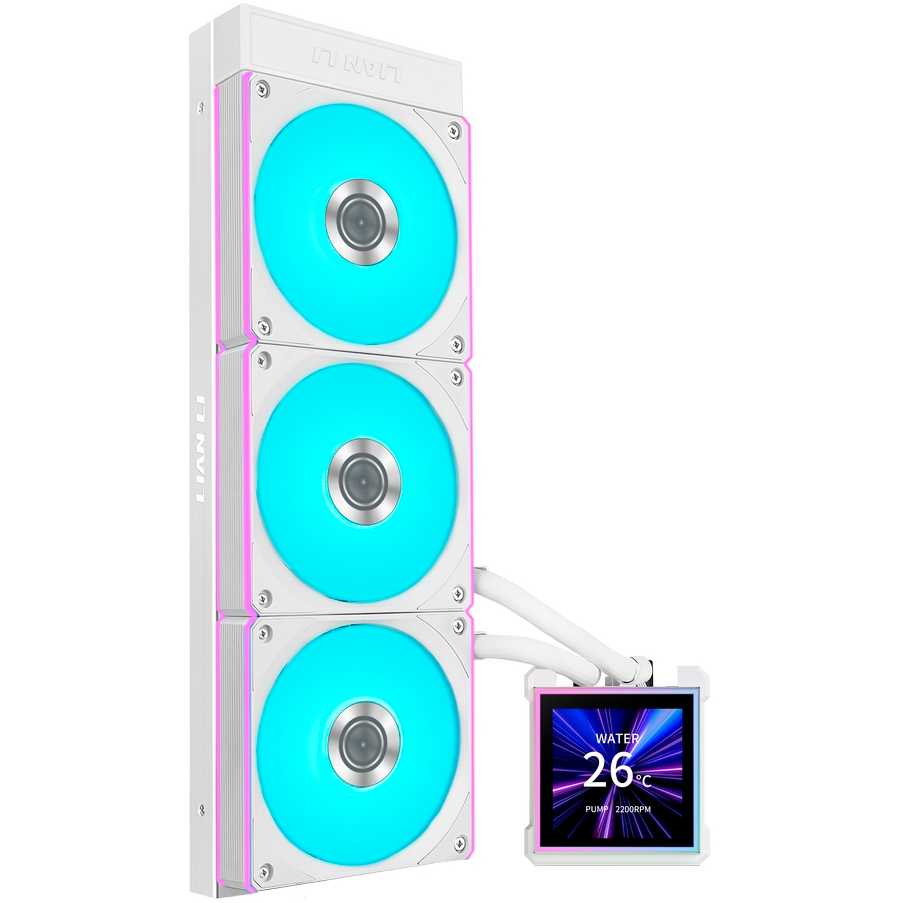 Système de refroidissement liquide Lian Li HydroShift II LCD-S 360CL White - G89.GHS2LCDS36CW.R0 - photo 2