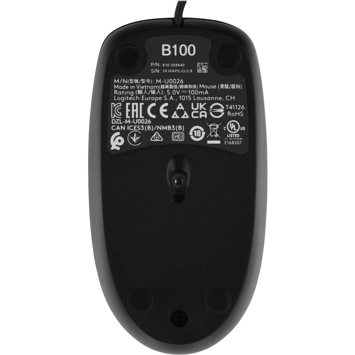 souris Logitech B100 Black (910-003357) - photo 4