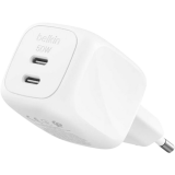 Chargeur secteur réseau Belkin BoostCharge Pro Dual USB-C GaN Wall Charger 50W White (WCH019kqWH)