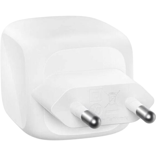 Chargeur secteur réseau Belkin BoostCharge Pro Dual USB-C GaN Wall Charger 50W White - WCH019kqWH - photo 3