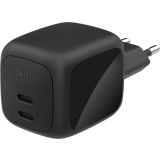Chargeur secteur réseau Belkin BoostCharge Pro Dual USB-C GaN Wall Charger 67W Black (WCH020kqBK)