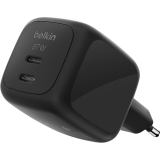 Chargeur secteur réseau Belkin BoostCharge Pro Dual USB-C GaN Wall Charger 67W Black (WCH020kqBK)