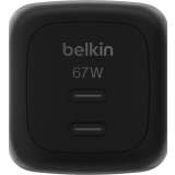 Chargeur secteur réseau Belkin BoostCharge Pro Dual USB-C GaN Wall Charger 67W Black (WCH020kqBK)