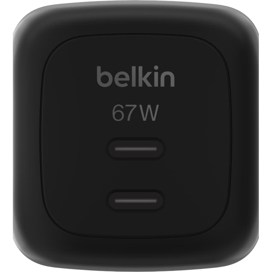 Chargeur secteur réseau Belkin BoostCharge Pro Dual USB-C GaN Wall Charger 67W Black - WCH020kqBK - photo 5